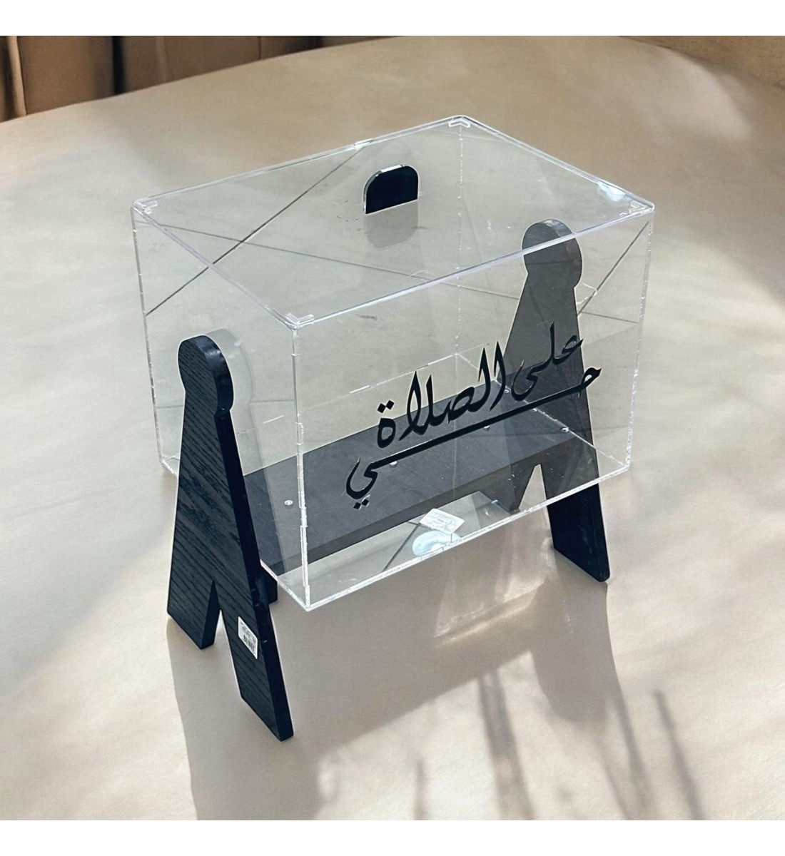 بوكس اكريلك سجادات مع قاعدة خشبي 30×40×47سم 