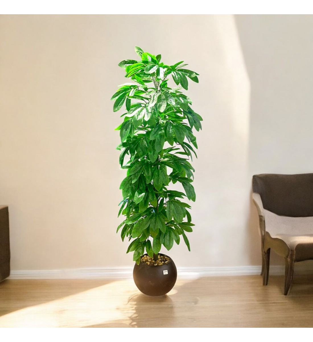 شجر زينة صناعي مع مركن اسود175سم شجر زينة صناعي مع مركن اسود175سم