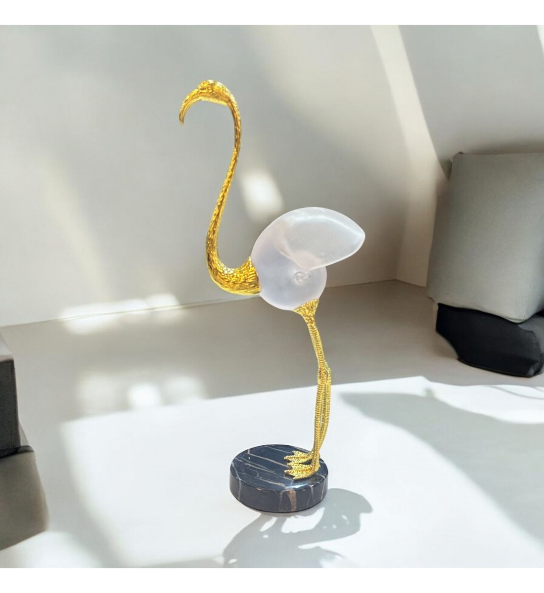 تحفة ذهبي كرستال48×11×11سم تحفة ذهبي كرستال48×11×11سم