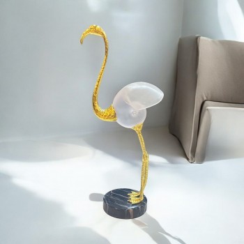 تحفة ذهبي كرستال48×11×11سم 