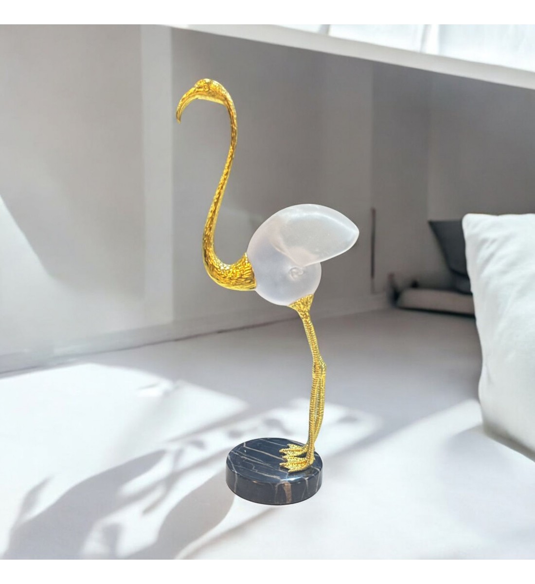 تحفة ذهبي كرستال48×11×11سم تحفة ذهبي كرستال48×11×11سم