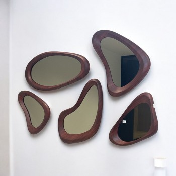 مراة حائط  باطار خشبي من - ليفيا - (منتج تفصيل )