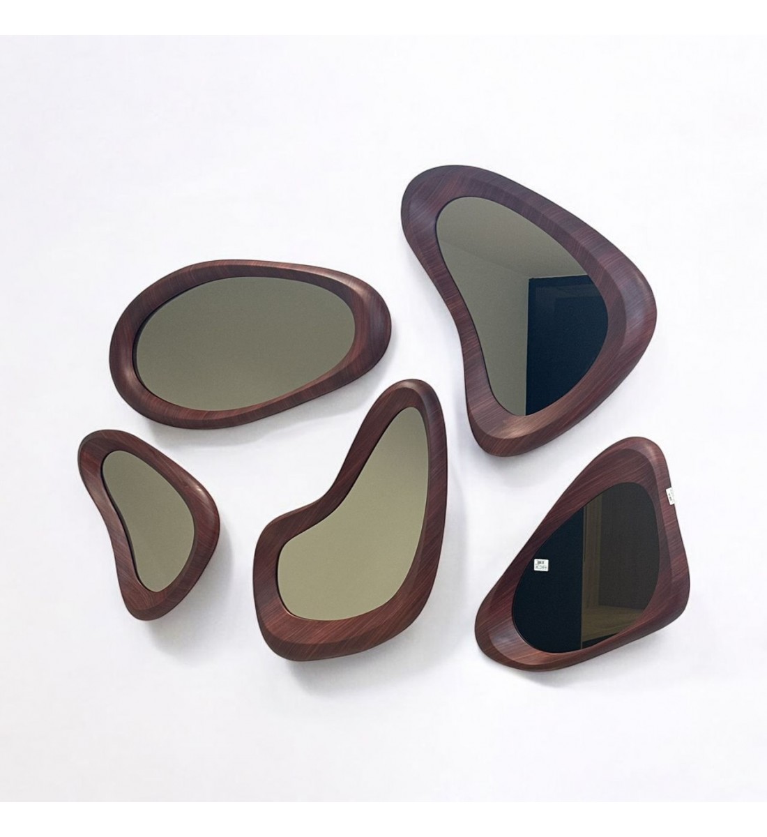 Miroir mural avec cadre en bois de - Livia 