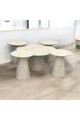 Avondale 5 Piece Marble Top Coffee Table Set