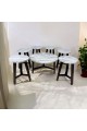 Serving table set with 6 sides