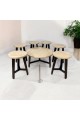 Serving table set with 6 sides