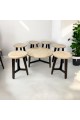 Serving table set with 6 sides