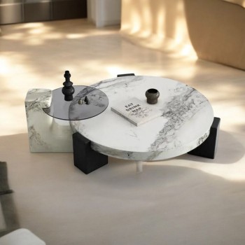 طقم طاولة تقديم مع 1جانبيه