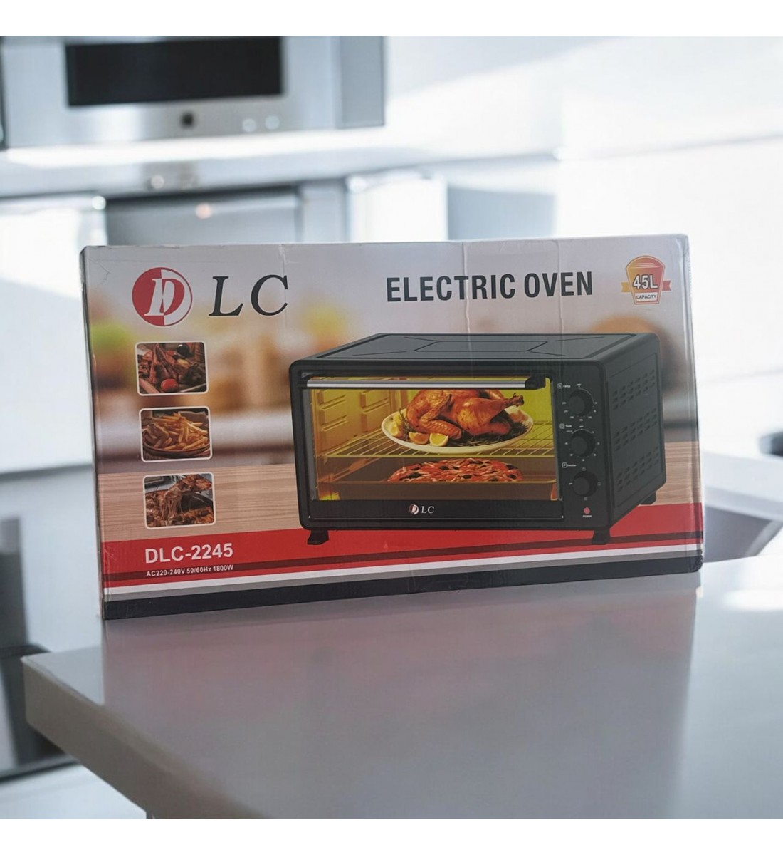 فرن كهربائي تركي من دي ال سي - سعة 45لتر - 1800 واط