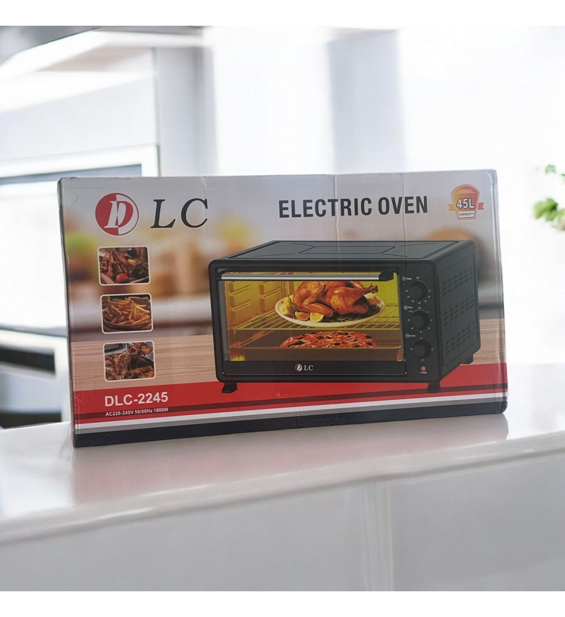 فرن كهربائي تركي من دي ال سي - سعة 45لتر - 1800 واط