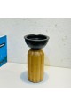 Metal holder with wooden base 27 x 14 x 14 cm