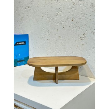 صينية تقديم  من الخشب وقاعده خشب مقاس 30×18×11سم 