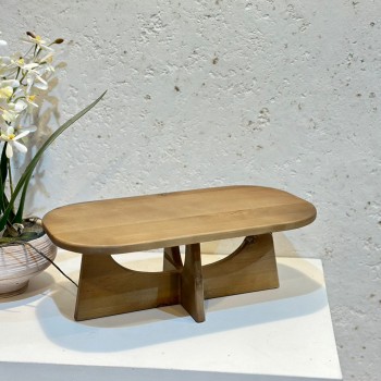 صينية تقديم من الخشب وقاعده خشب مقاس36×20×13سم