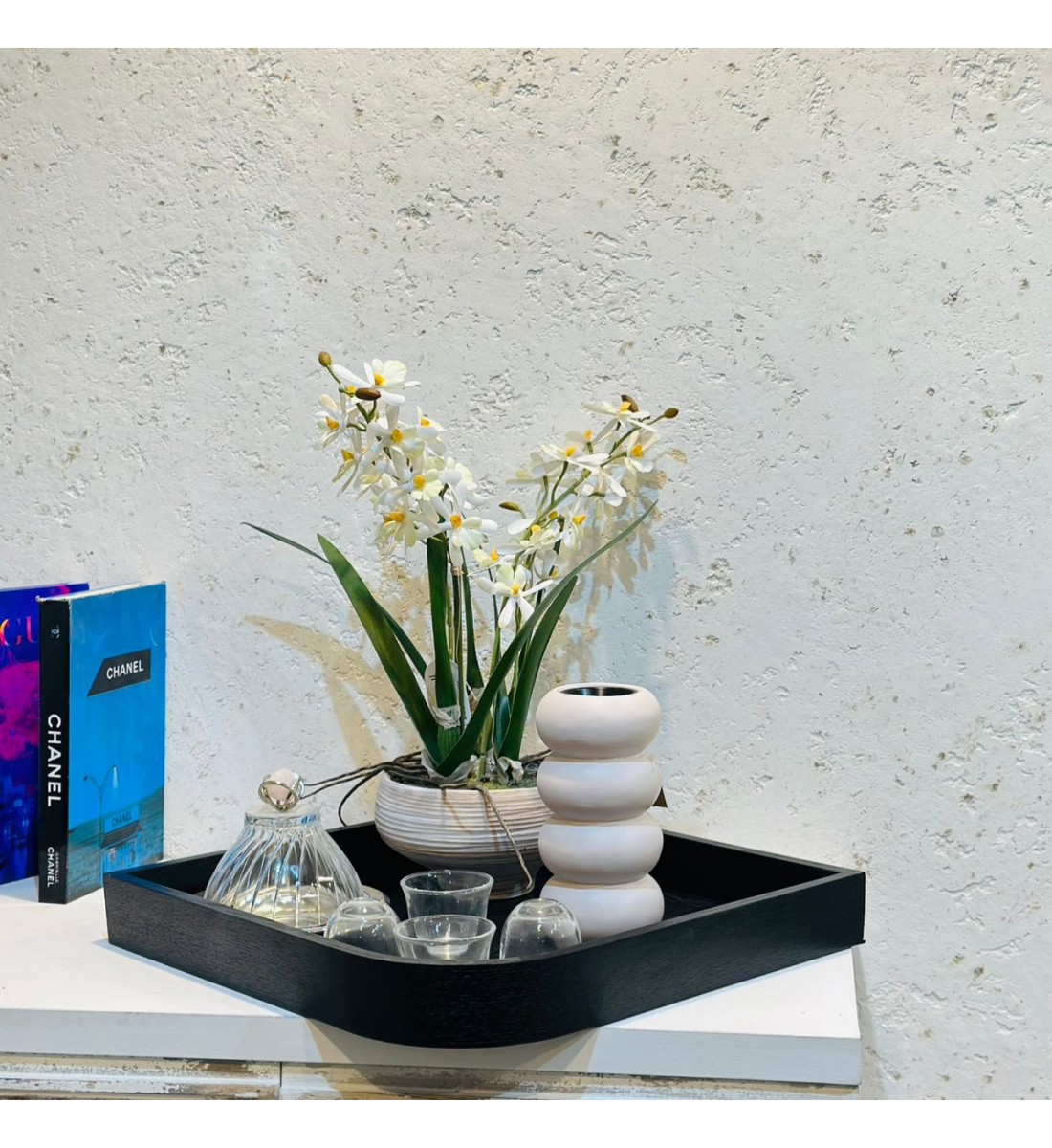 صينية تقديم من الخشب مقاس36×36×5سم