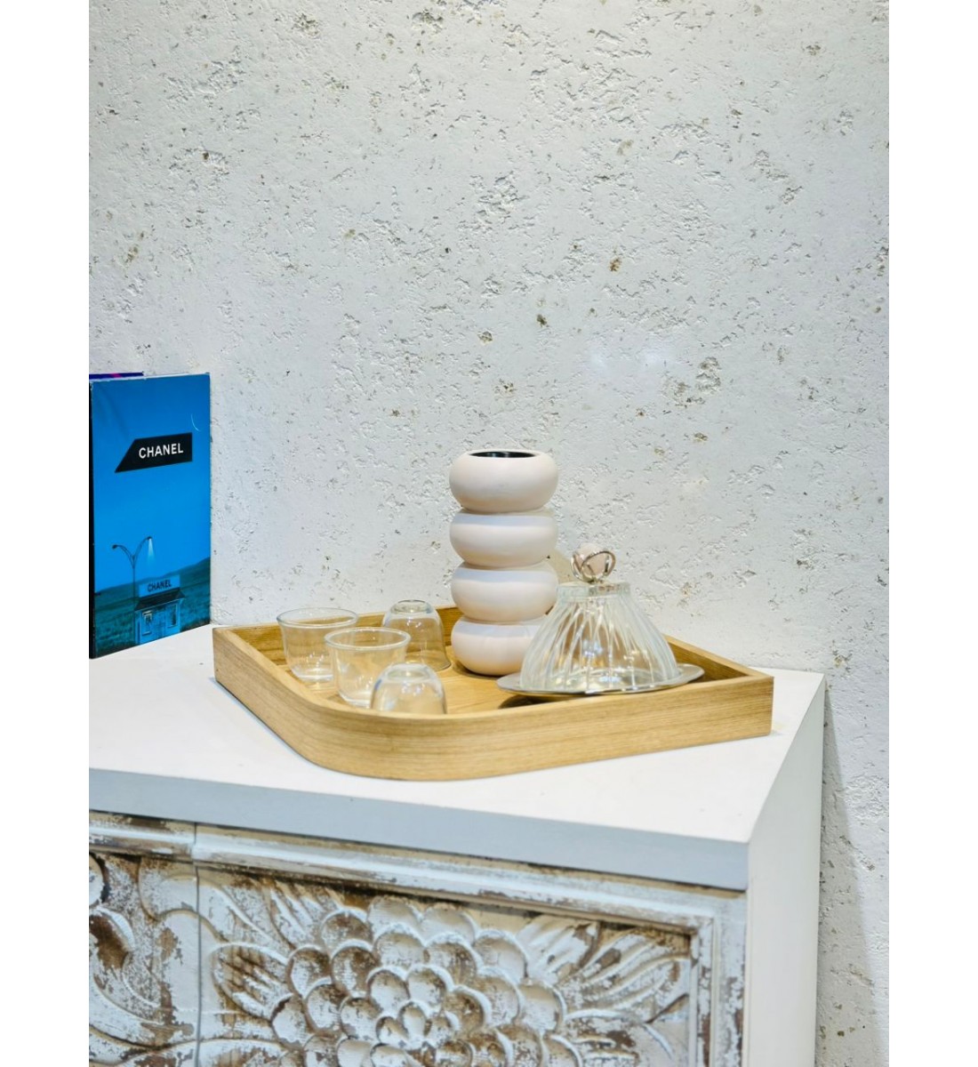 صينية تقديم من الخشب مقاس30×30×4سم صينية تقديم من الخشب مقاس30×30×4سم