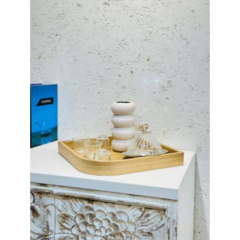 صينية تقديم من الخشب مقاس30×30×4سم 