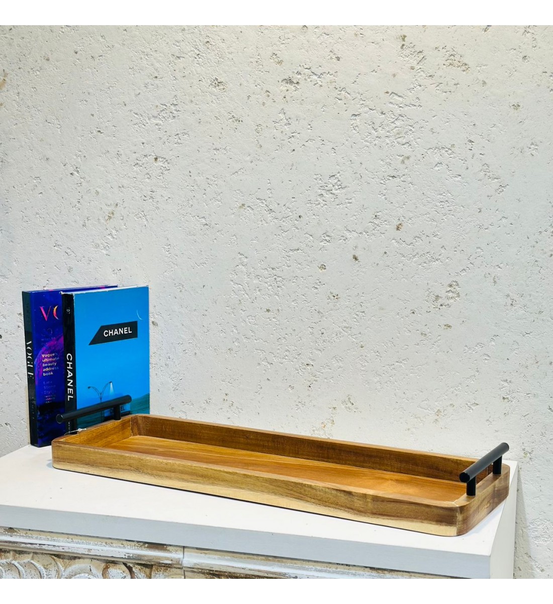 صينية تقديم من الخشب مقاس 57×20×3سم 