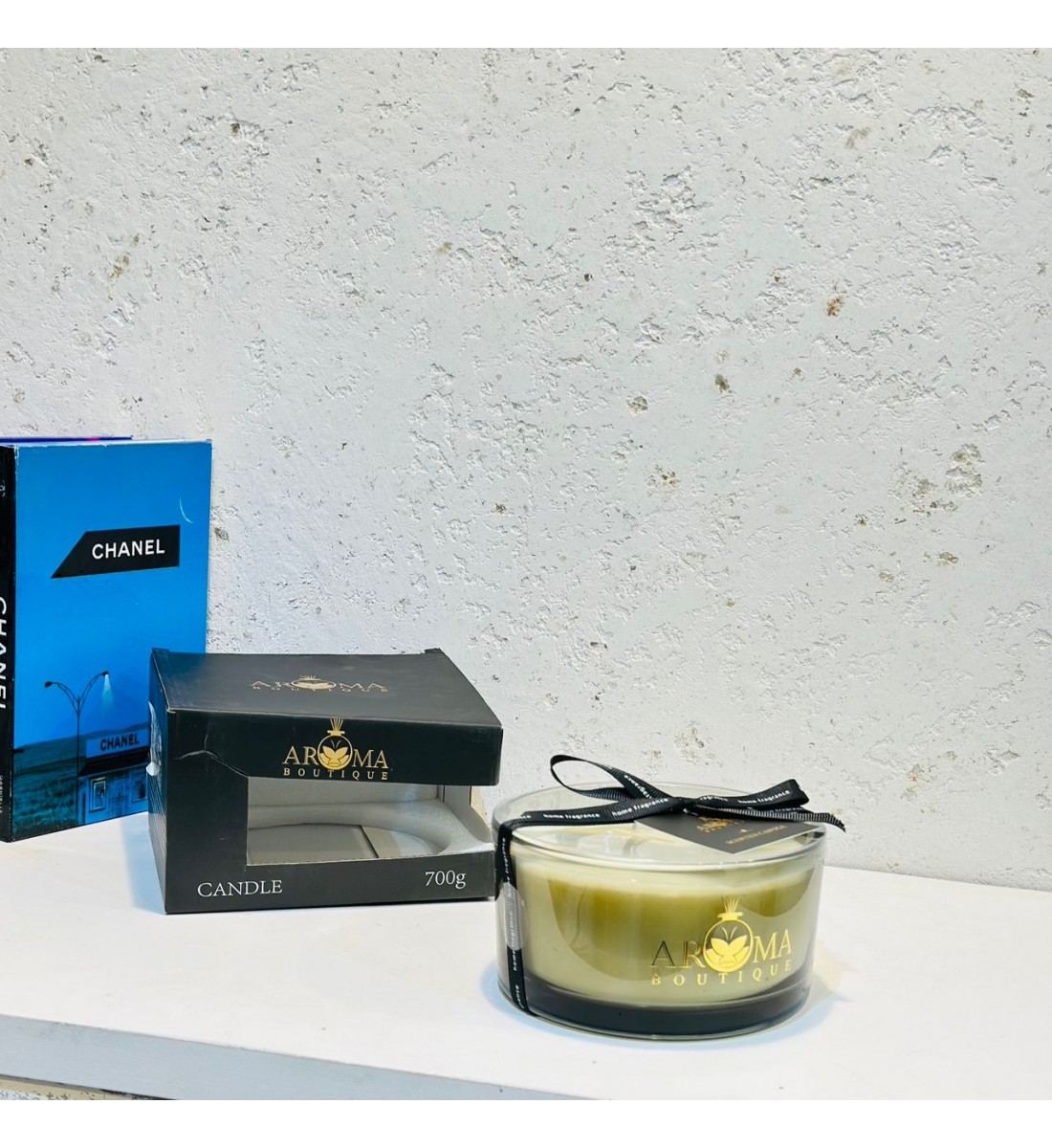 كاسه شمع مدور زجاج  700جرام 