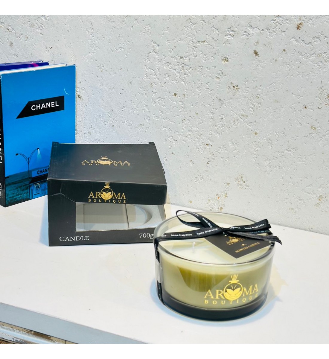 كاسه شمع مدور زجاج  700جرام 