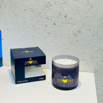 كاسه شمع مدور زجاج  1000جرام 