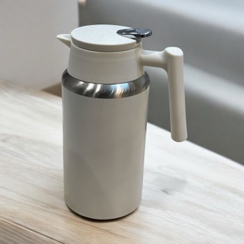 ترمس استيل ابيض سعة 1200 مل