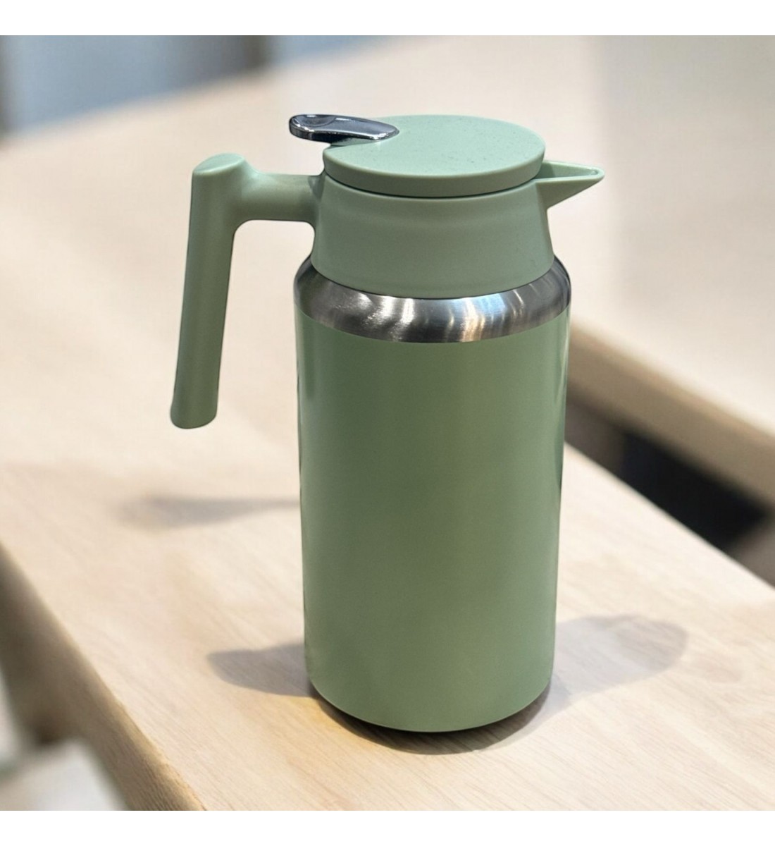 ترمس استيل تفاحي سعة 1200 مل