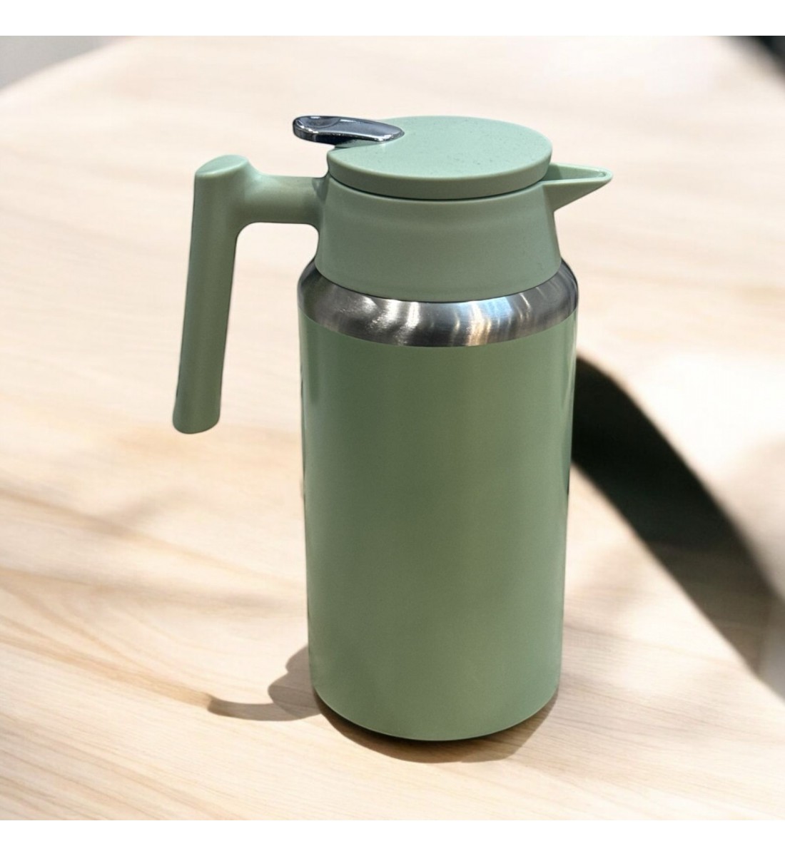 ترمس استيل تفاحي سعة 1200 مل