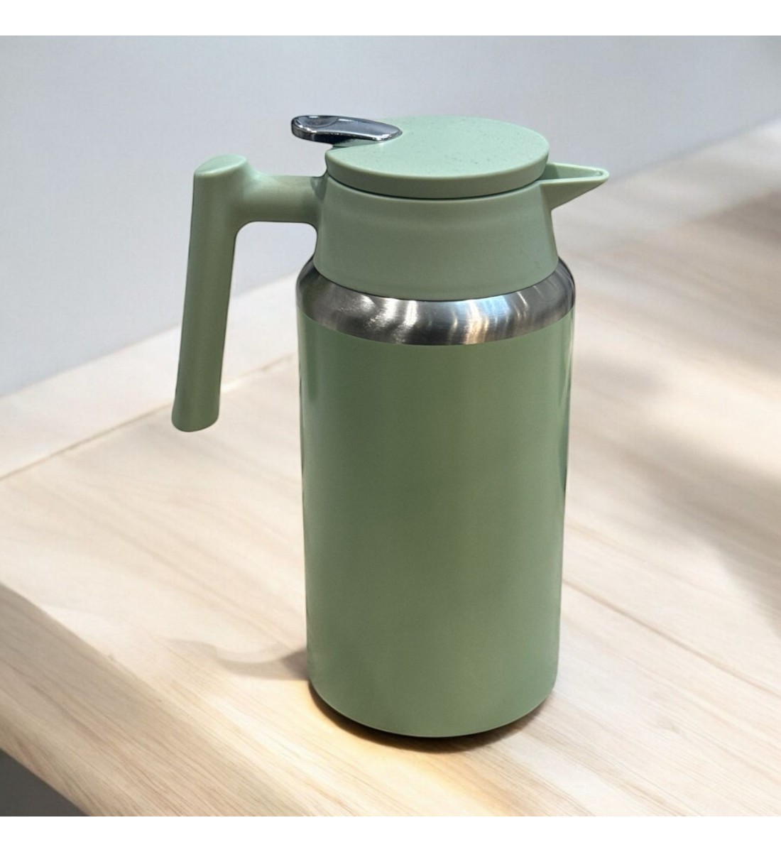 ترمس استيل تفاحي سعة 1200 مل