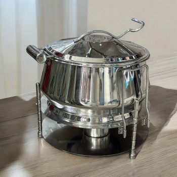 سخان طعام من الستانلس ستيل هندي غطاء استيل –7.5لتر 
