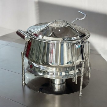 سخان طعام من الستانلس ستيل هندي غطاء استيل –5لتر 
