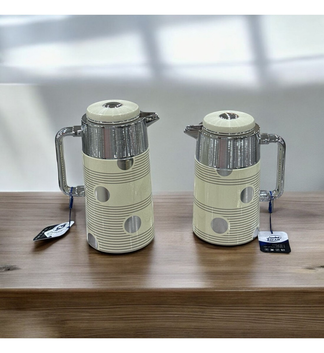 طقم ترمس شاي وقهوة  ريفان ملون 2قطع 