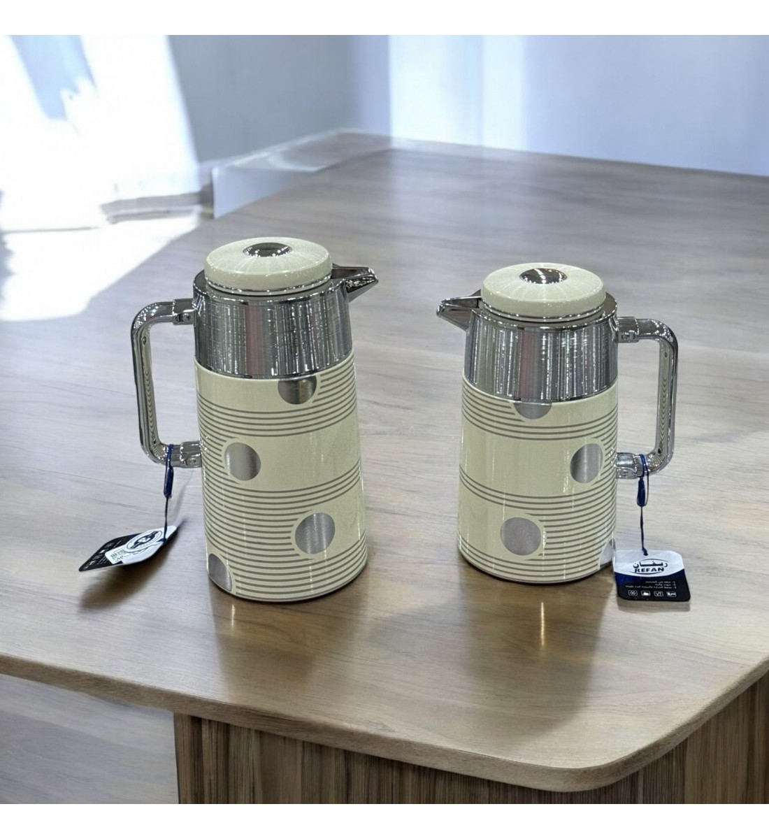 طقم ترمس شاي وقهوة  ريفان ملون 2قطع 