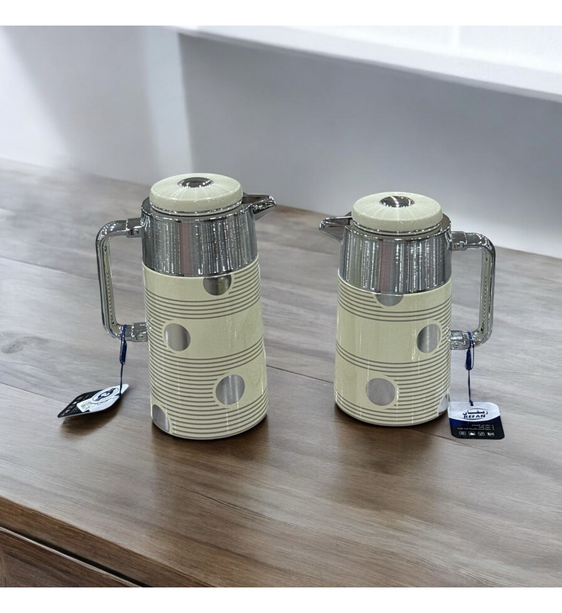 طقم ترمس شاي وقهوة  ريفان ملون 2قطع 