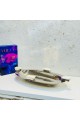 Stainless steel serving plate, size 39 x 20 x 5 cm