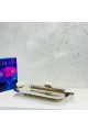 Stainless steel serving plate 36 x 9 x 4 cm