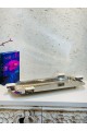 Stainless steel serving plate 48 x 21 x 3 cm
