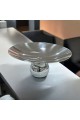Stainless steel serving plate and base size 26×26×11cm