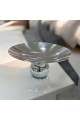 Stainless steel serving plate and base size 26×26×11cm