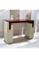 Alternative entrance marble surface alternative marble beige on brown 140 x 40 x 90 cm (custom product)