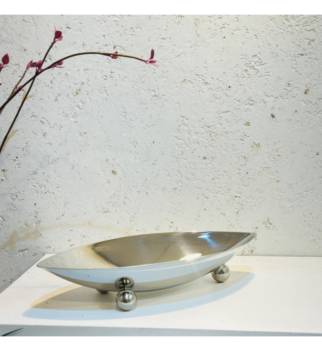 Stainless steel serving bowl 38 x 19 x 8 cm