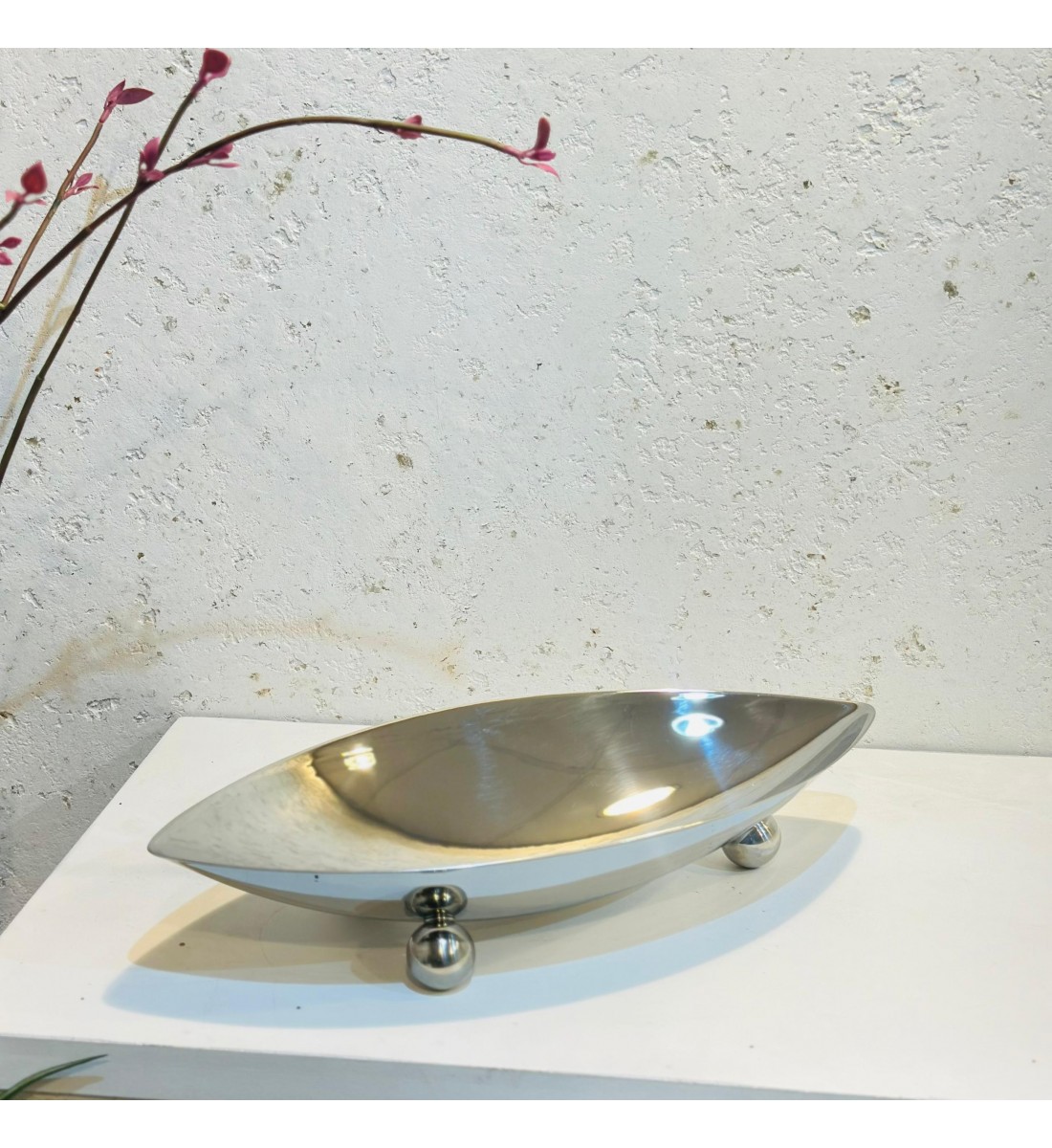 Stainless steel serving bowl 38 x 19 x 8 cm