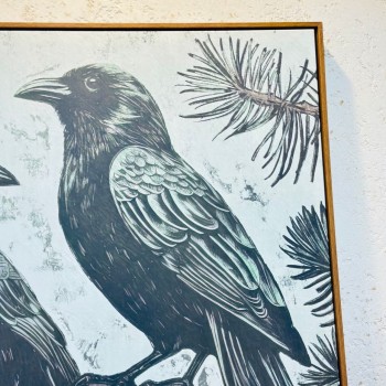 لوحة اطار خشبي قماش تصميم انيق  100×100سم 