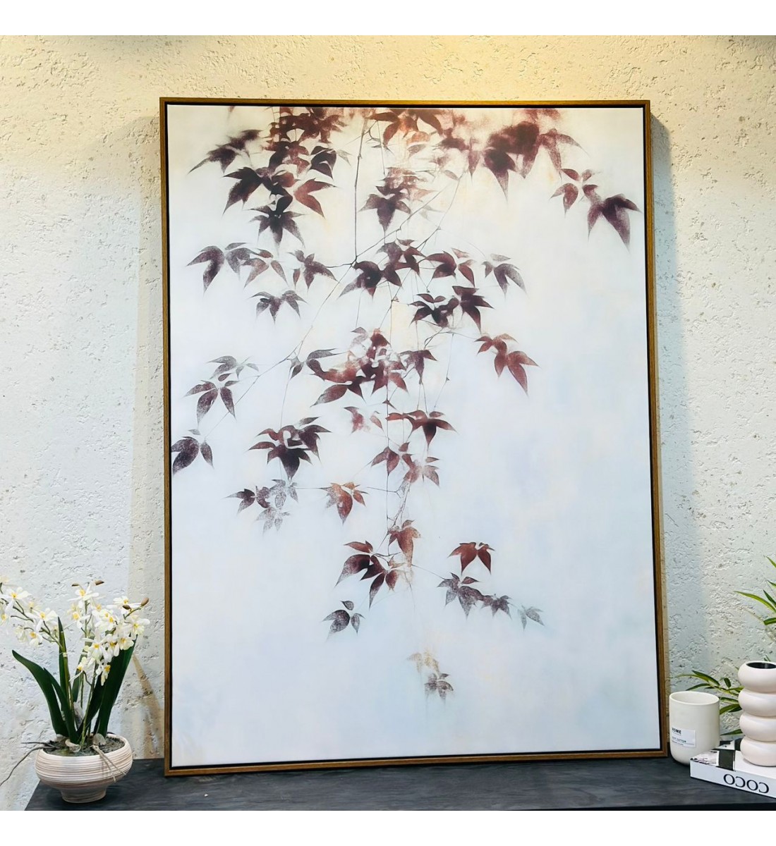 لوحة اطار خشبي قماش تصميم انيق  120×90سم 