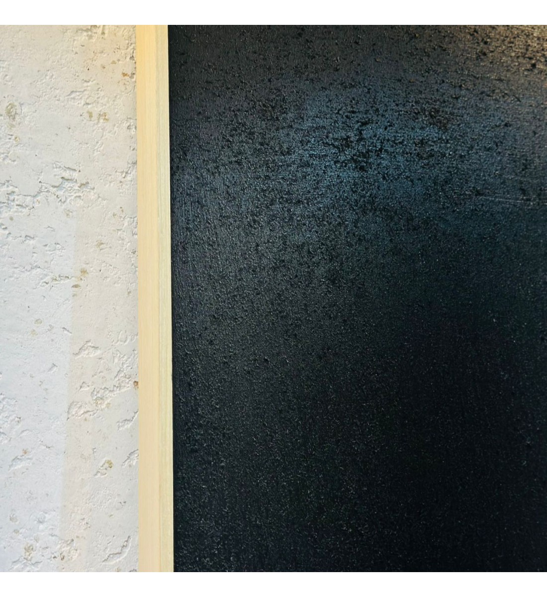 لوحة اطار خشبي قماش  جبسية ملمس خشن تصميم انيق  120×120سم 