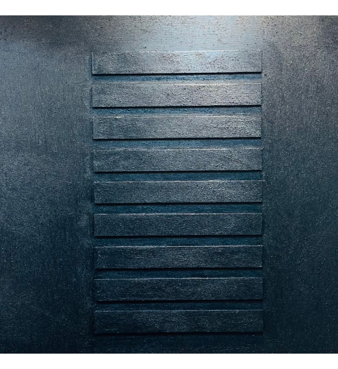 لوحة اطار خشبي قماش  جبسية ملمس خشن تصميم انيق  120×120سم 