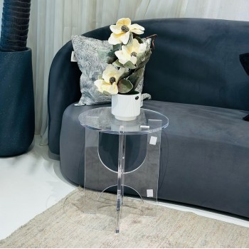 طاولة خدمة اكريلك دائري40×40×49سم