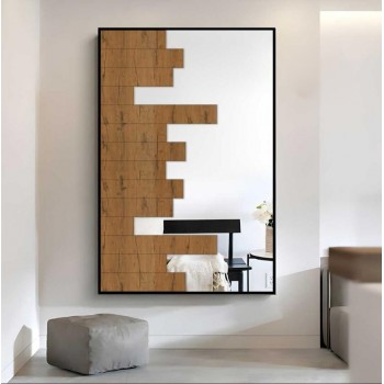 مرايات حائط خشبية نهر  (المنتج تفصيل )