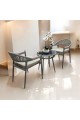Tea table set, 2 chairs and a table