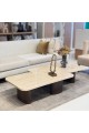 Shelley Travertine Marble Coffee Table Set