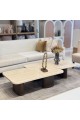 Shelley Travertine Marble Coffee Table Set
